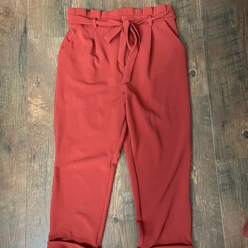 Paperbag waist pants